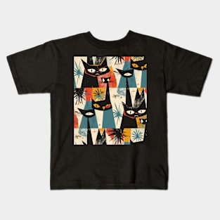 Mid-Century Cat Real Estate Kids T-Shirt